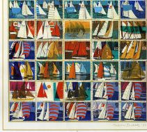 Preliminary designs for Sailing stamps. 1975