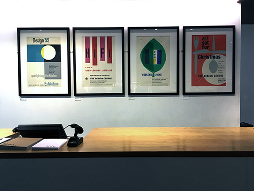University of Brighton Design Archives display at Margaret Howell shop, London