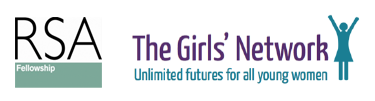 RSA and The Girl's Network logo