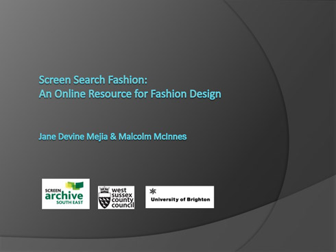 Screen Search Fashion presentation