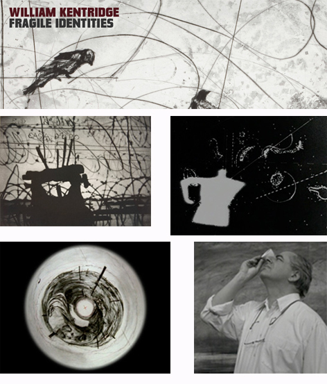 Composite of images related to William Kentridge