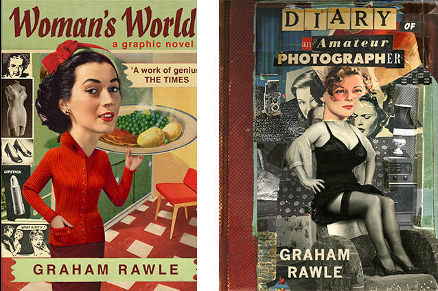 Paperback cover for Woman's World and original hardback cover for Diary of an Amateur Photographer by Graham Rawle