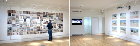 installation of works in Birkbeck gallery