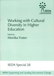 Working with Cultural Diversity in Higher Education - SEDA Special 28 cover