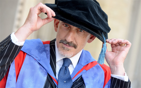Neil Bartlett OBE is awarded an Honorary Master of Arts at the University of Brighton Faculty of Arts graduation ceremony