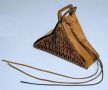 Leather Knit Bag (Triangle Shape)