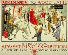 Advertising exhibition poster