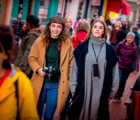 University of Brighton Faculty of Arts students Lauren Maccabee and Kate Jefferies