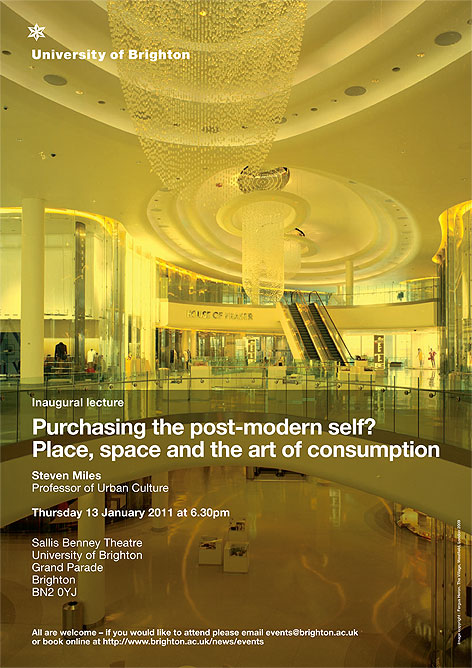 Shopping centre, image by Fergus Heron: Steven Miles inaugural lecture 