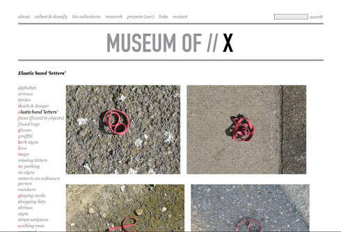 Figure 1b: Museum of X website screen grab